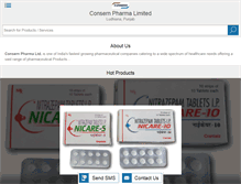 Tablet Screenshot of consernpharma.com